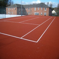 Synthetic Clay Tennis Courts in West End 4