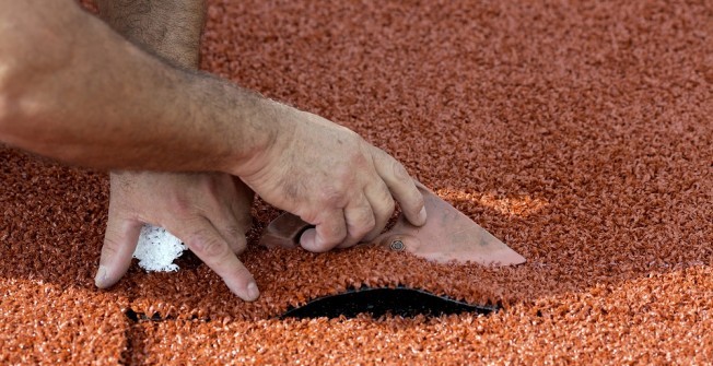 Synthetic Clay Tennis Surfacing in Newton